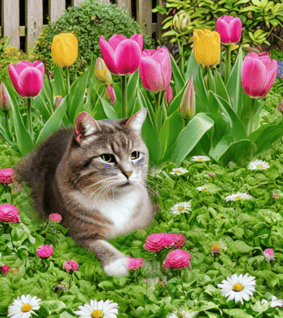 katze-hinterlaesst-katzenkot-im-blumenbeet