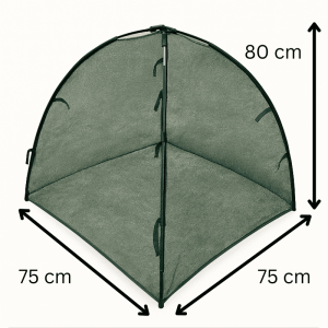 Die Maße der Pflanzenschutzhaube Dome.
