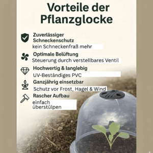 Vorteile der Pflanzglocke Miss Lilly