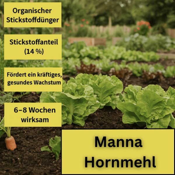 Bild mit Anwendungsszene und Anleitung im Garten