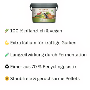 Vorteile des Gurkendüngers