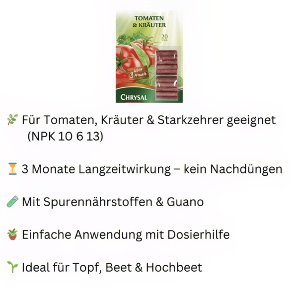 Vorteile Düngestäbchen