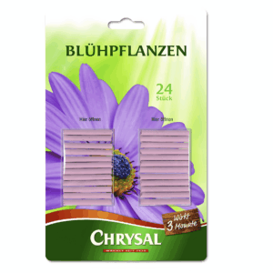 Chrysal Blühpflanzen Düngestäbchen (24 Stück) – 3 Monate Nährstoffpower für prächtige Blüten 🌸