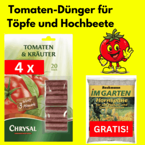 Tomatendünger für Töpfe und Hochbeete