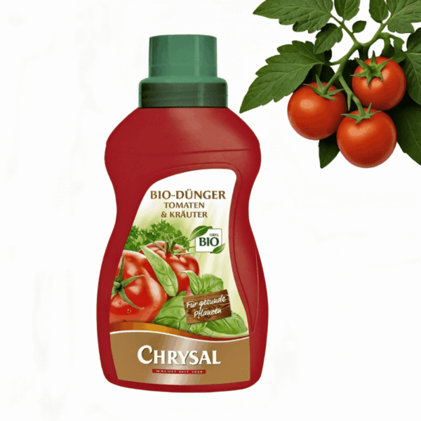 Tomatenduenger mit einer Tomate