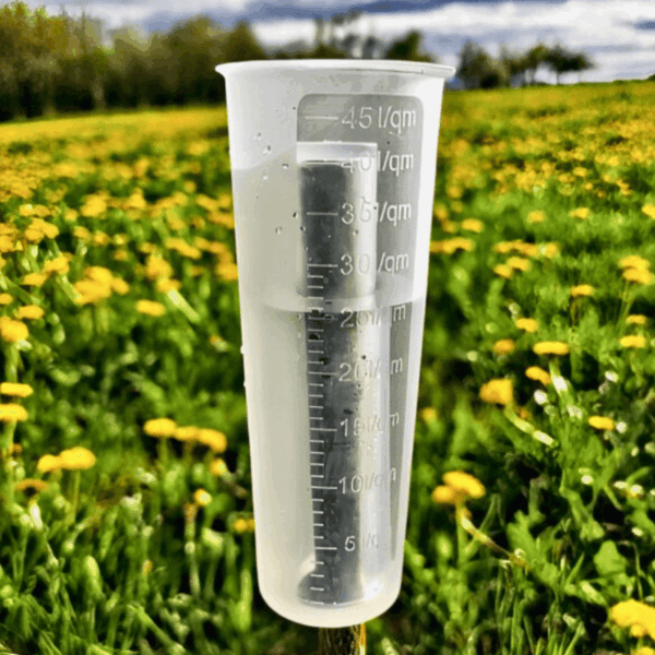 regenmesser gefüllt