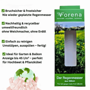 vorteile des Regenmessers Schautafel