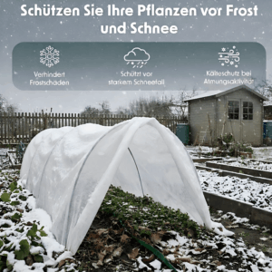 Trixi Winterschutzvlies als Schutz vor Spätfrost und den Eisheiligen im Frühjahr.