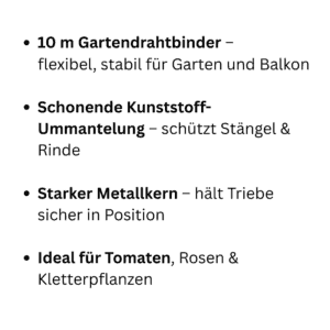 Bullet Points zum Pflanzdraht