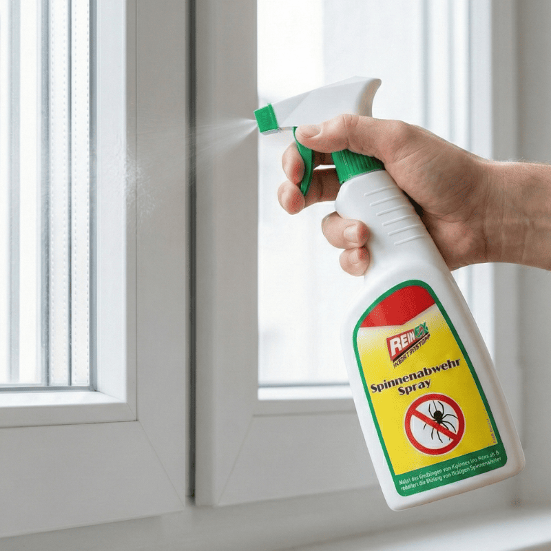 Sprühen mit Spinnenabwehrspray