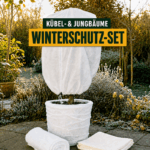 Kübel- & Jungbäume Winterschutz-Set mit Frostschutzhaube und Vlies zum Schutz von Krone, Topf und Wurzelballen
